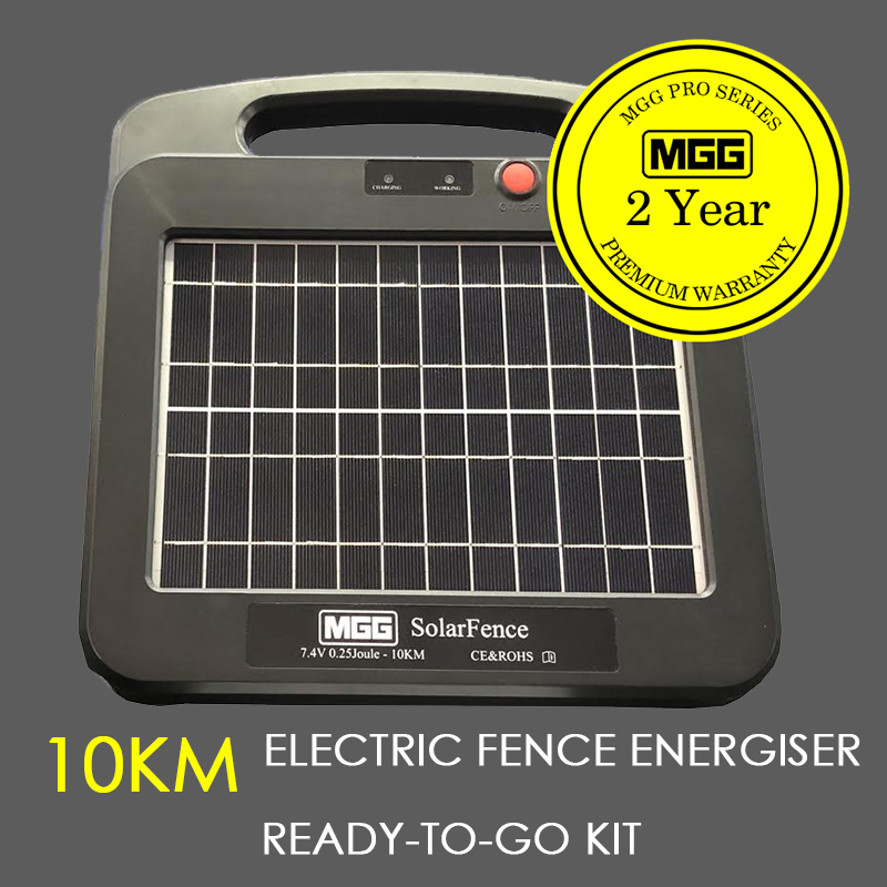 SOLAR ELECTRIC FENCE ENERGISER. HIGH SPEC 10-15 KM LITHIUM #851